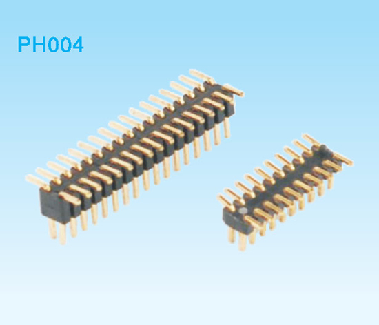 PH1.0雙排SMD排針（可帶定位柱）H=1.0、1.5mm